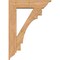 Ekena Millwork Merced Traditional Smooth Bracket w/ Offset Brace, Western Red Cedar, 7 1/2"W x 30"D x 42"H BKT0806X30X42MRC01SWR - alternate 4